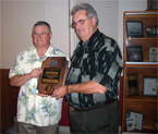 Thumbnail: Charter Night 2008. Lion Gord Saunders presented with the Melvin Jones Award by Lion President Peter Marr